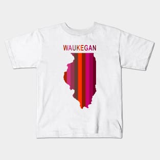 Red Waukegan Kids T-Shirt